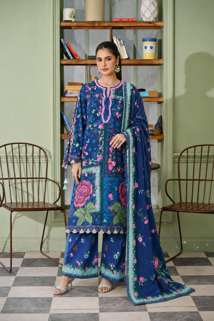 Royal Rose — Printed Lawn 3-Piece Suit