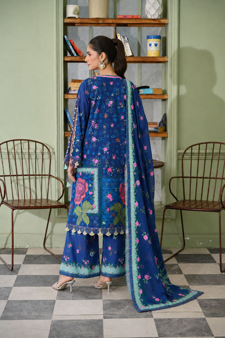 Royal Rose — Printed Lawn 3-Piece Suit