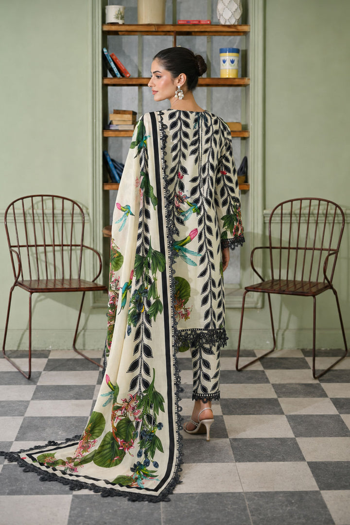 Jungle Noir — Printed Lawn 3-Piece Suit